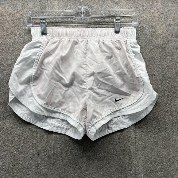 Nike Shorts Womens Small White Dri-FIT Running Athletic Lined Lightweight - Picture 1 of 9